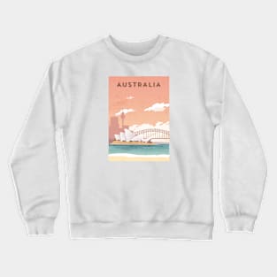 Australia. Retro travel poster Crewneck Sweatshirt